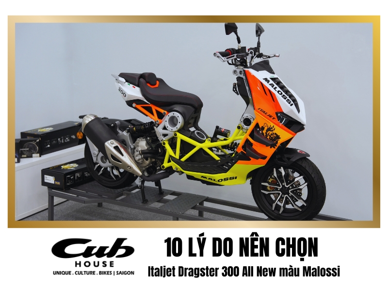 10 LÝ DO NÊN CHỌN Italjet Dragster 300 All New màu Malossi