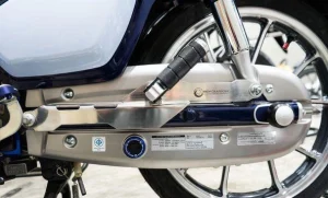 Bảo vệ xích, nhôm cho Honda Super Cub - Wave - Honda Dream 6 Cổ pô xe Honda Dream Thái, Honda Super Cub