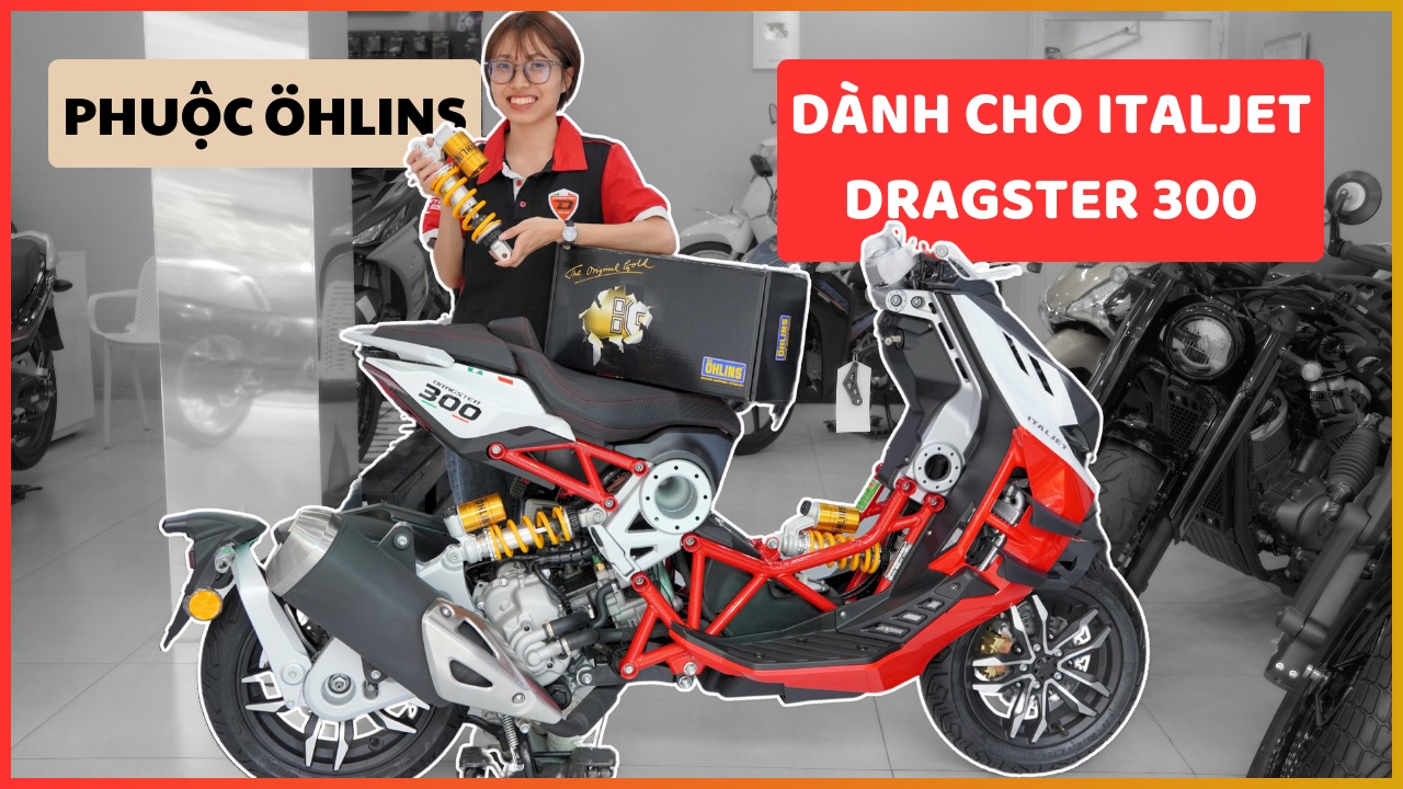 Chơi xe Italjet Dragster 300 độc lạ trang bị phuộc Ohlins là đỉnh