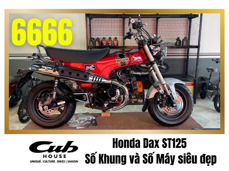 Honda Dax ST125 có Số Khung và Số Máy siêu đẹp 6666