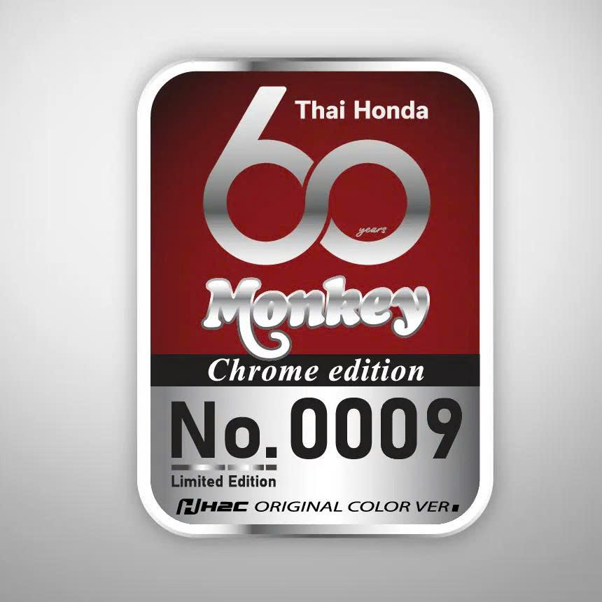 Honda Monkey Chrome Legacy số đẹp 0009