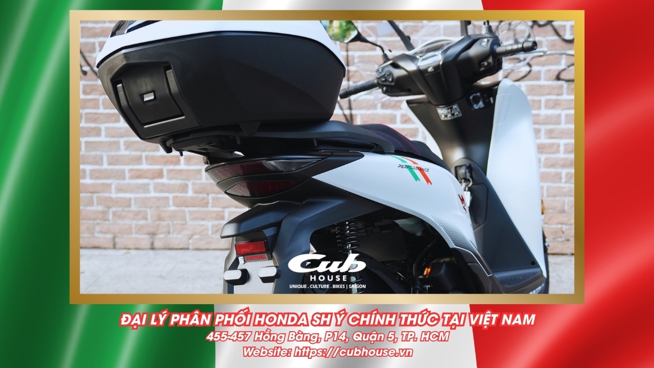 Chi tiết Honda SH Ý 150i Sport chính hãng màu trắng mới về đến Việt Nam