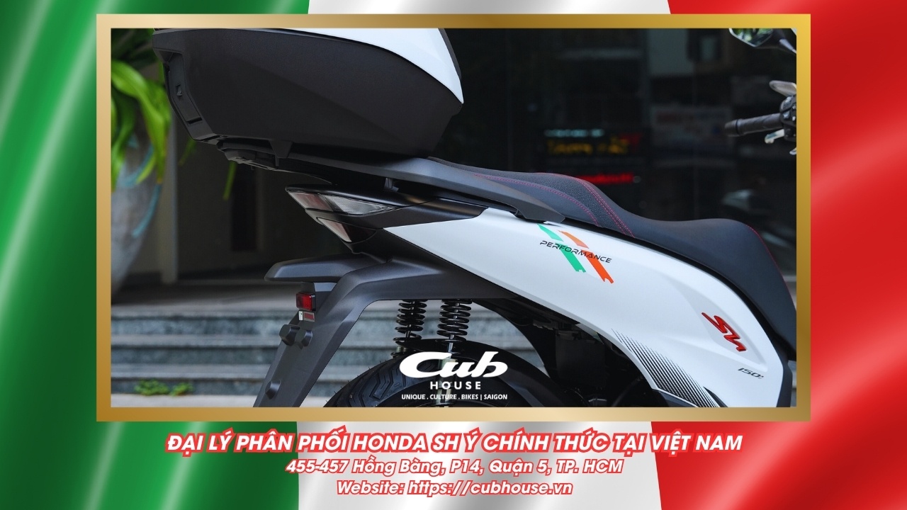 Chi tiết Honda SH Ý 150i Sport chính hãng màu trắng mới về đến Việt Nam