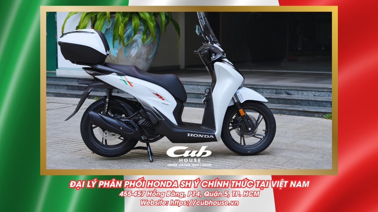 Chi tiết Honda SH Ý 150i Sport chính hãng màu trắng mới về đến Việt Nam
