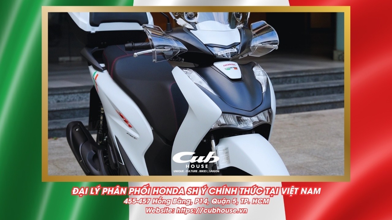 Chi tiết Honda SH Ý 150i Sport chính hãng màu trắng mới về đến Việt Nam