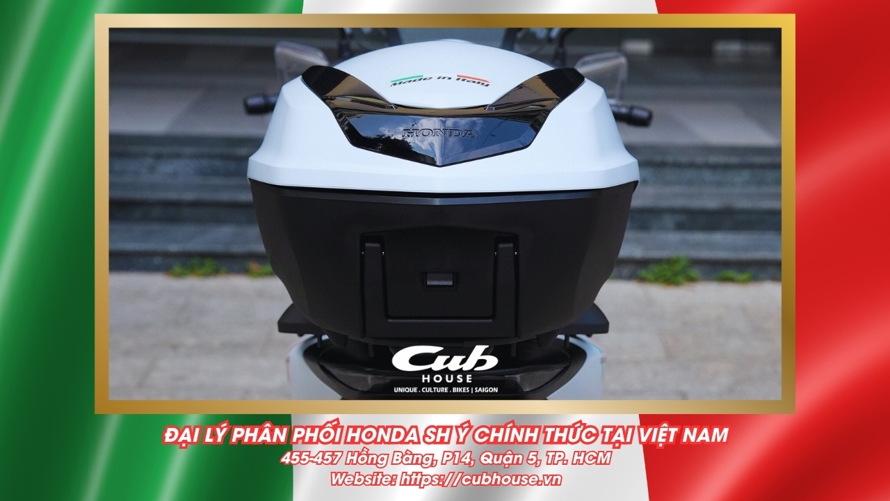Chi tiết Honda SH Ý 150i Sport chính hãng màu trắng mới về đến Việt Nam