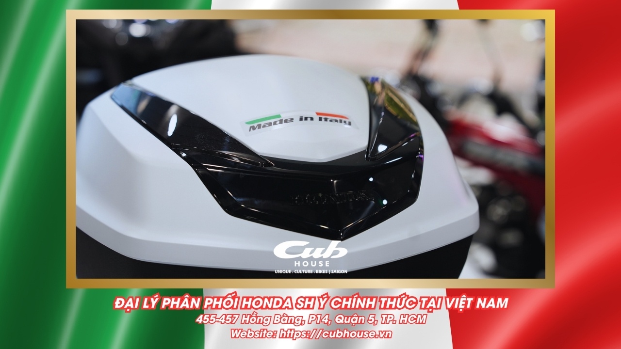 Chi tiết Honda SH Ý 150i Sport chính hãng màu trắng mới về đến Việt Nam