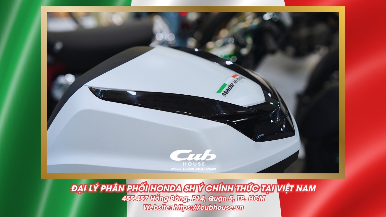 Chi tiết Honda SH Ý 150i Sport chính hãng màu trắng mới về đến Việt Nam