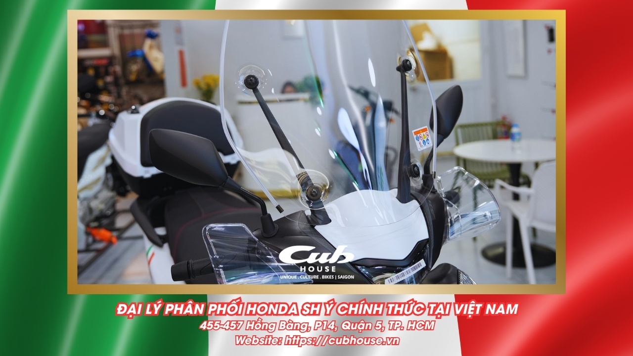 Chi tiết Honda SH Ý 150i Sport chính hãng màu trắng mới về đến Việt Nam