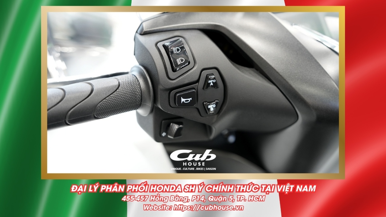 Chi tiết Honda SH Ý 150i Sport chính hãng màu trắng mới về đến Việt Nam
