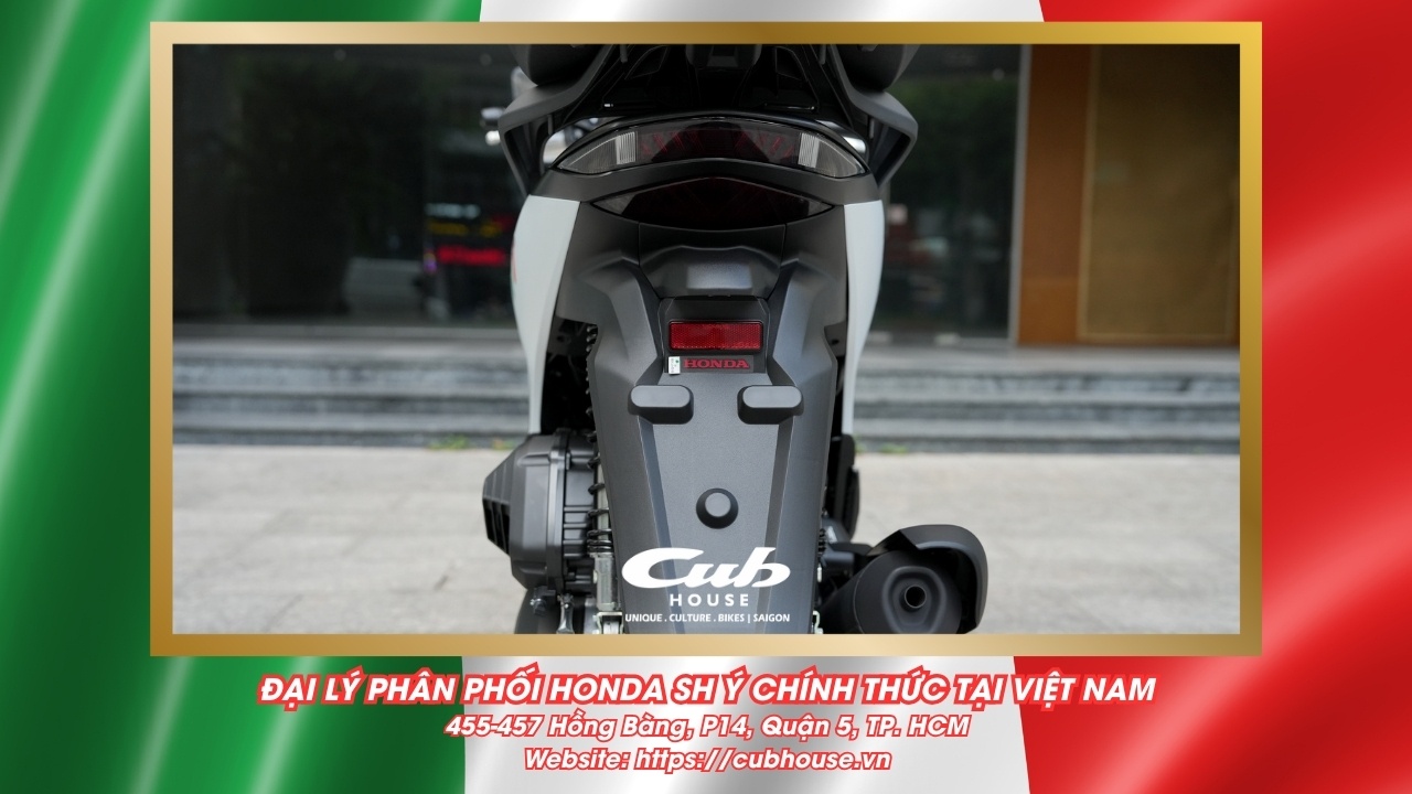 Chi tiết Honda SH Ý 150i Sport chính hãng màu trắng mới về đến Việt Nam