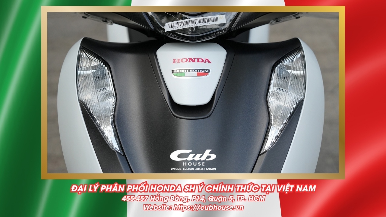 Chi tiết Honda SH Ý 150i Sport chính hãng màu trắng mới về đến Việt Nam