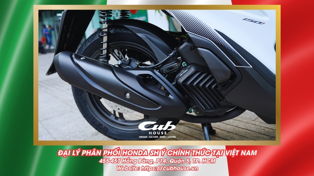 Chi tiết Honda SH Ý 150i Sport chính hãng màu trắng mới về đến Việt Nam