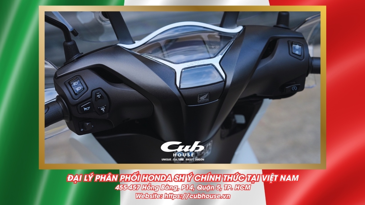 Chi tiết Honda SH Ý 150i Sport chính hãng màu trắng mới về đến Việt Nam