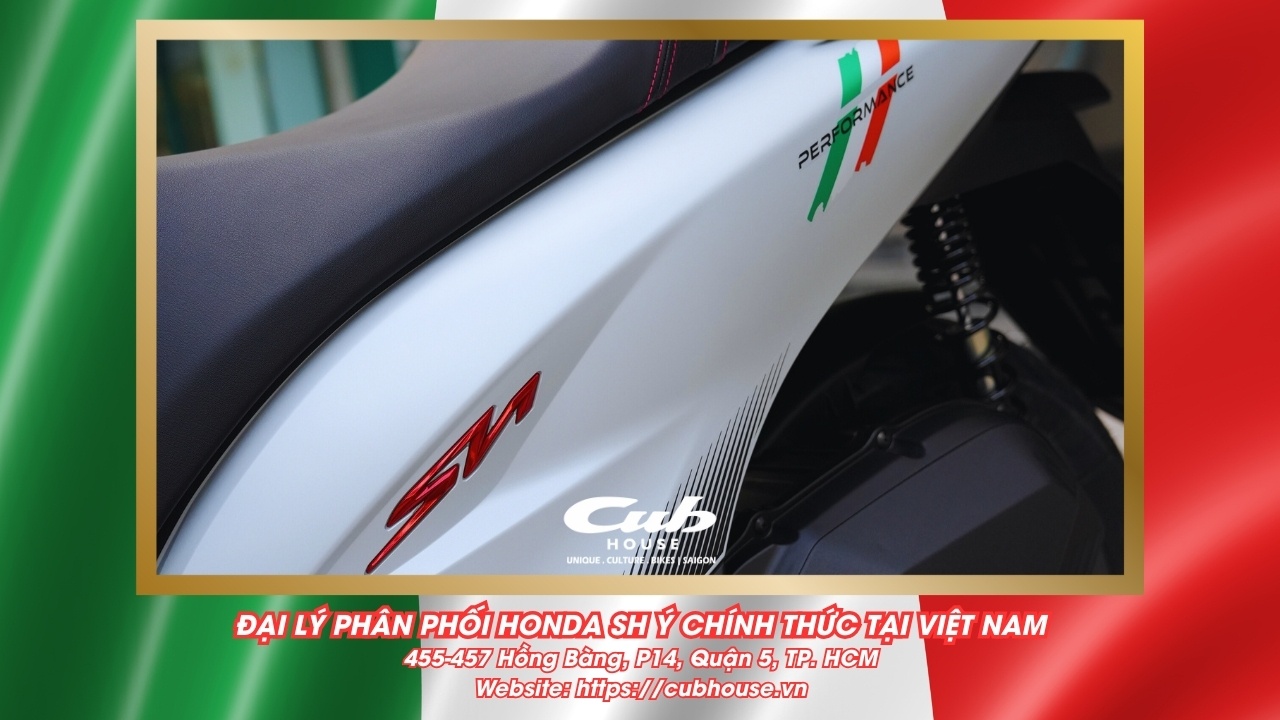 Chi tiết Honda SH Ý 150i Sport chính hãng màu trắng mới về đến Việt Nam