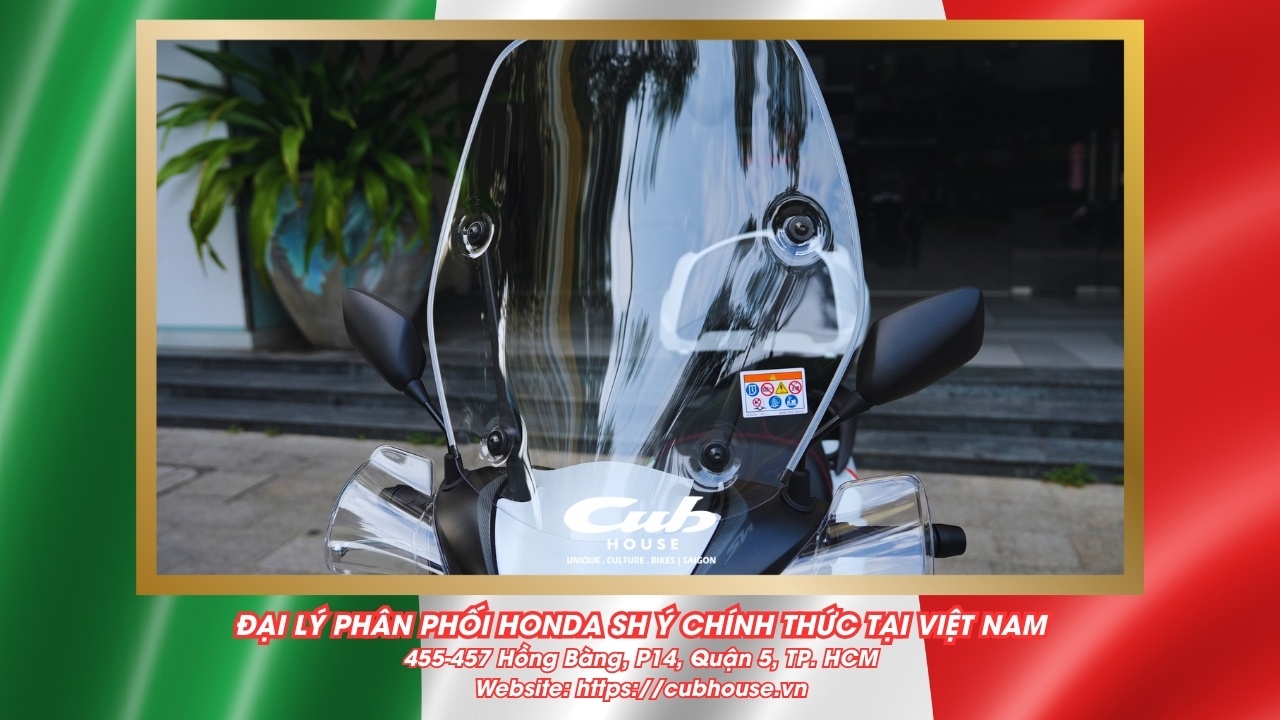 Chi tiết Honda SH Ý 150i Sport chính hãng màu trắng mới về đến Việt Nam