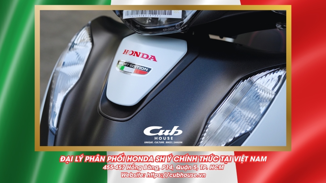 Chi tiết Honda SH Ý 150i Sport chính hãng màu trắng mới về đến Việt Nam
