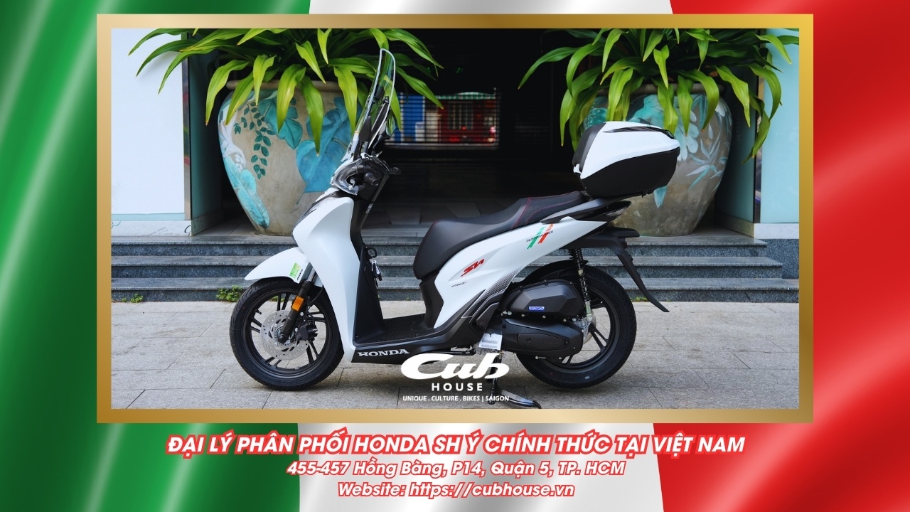 Chi tiết Honda SH Ý 150i Sport chính hãng màu trắng mới về đến Việt Nam