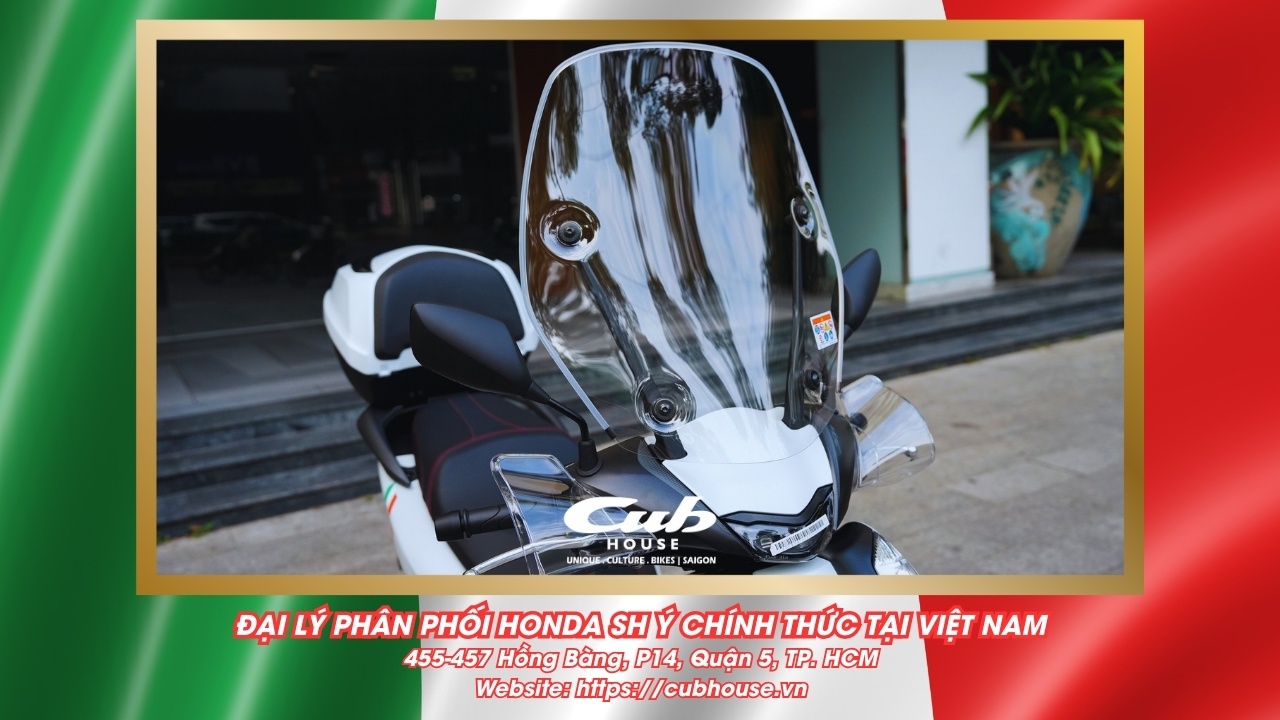 Chi tiết Honda SH Ý 150i Sport chính hãng màu trắng mới về đến Việt Nam