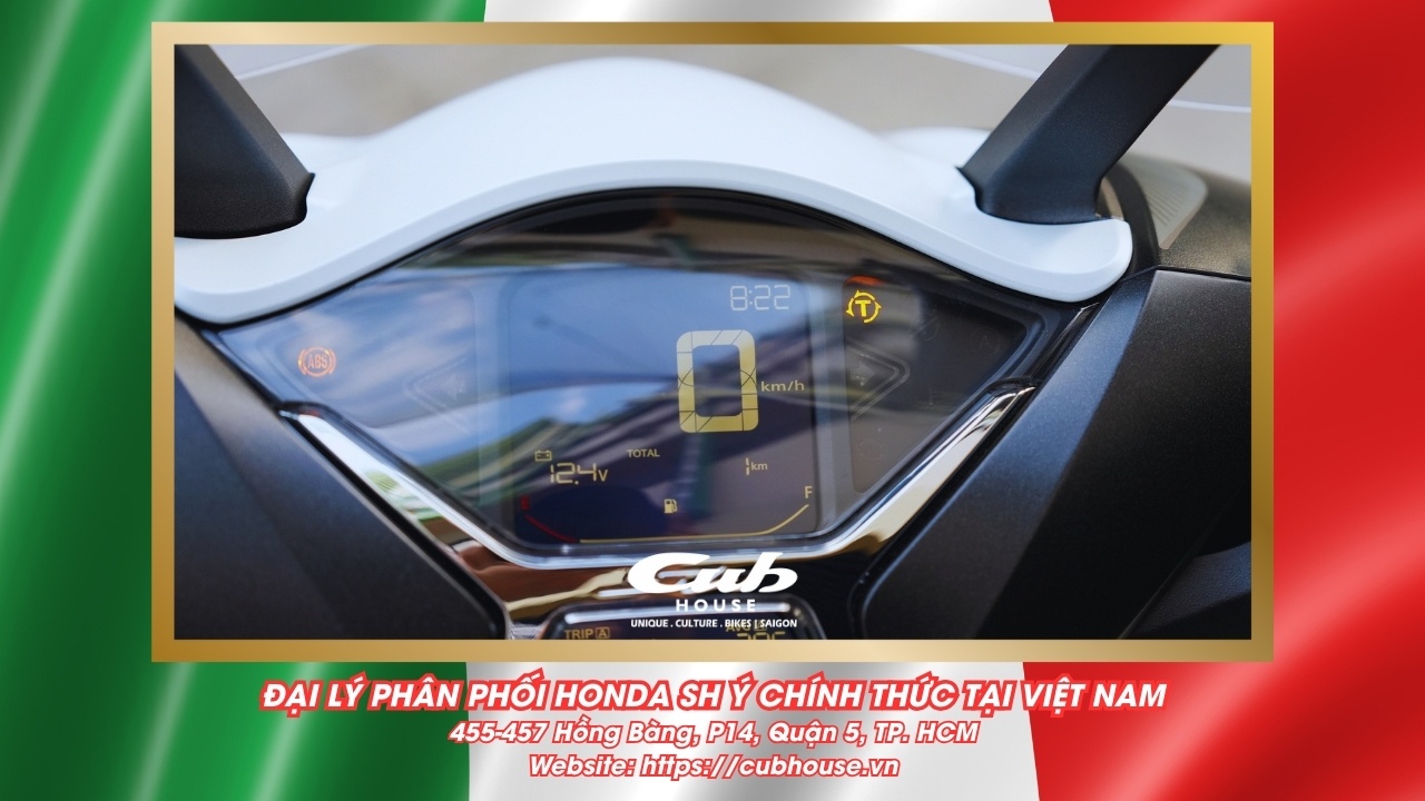 Chi tiết Honda SH Ý 150i Sport chính hãng màu trắng mới về đến Việt Nam