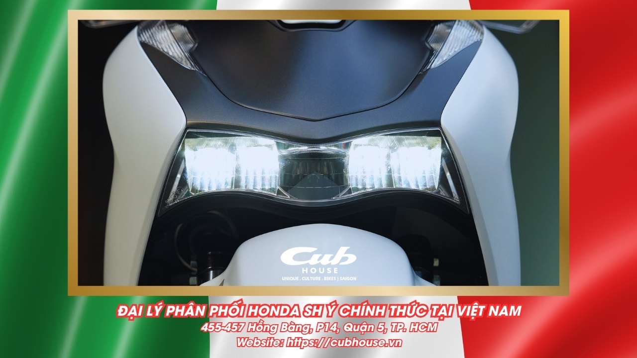 Chi tiết Honda SH Ý 150i Sport chính hãng màu trắng mới về đến Việt Nam
