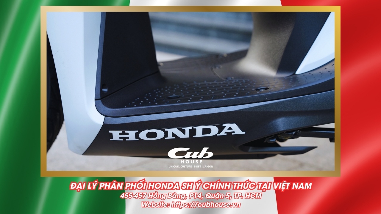 Chi tiết Honda SH Ý 150i Sport chính hãng màu trắng mới về đến Việt Nam