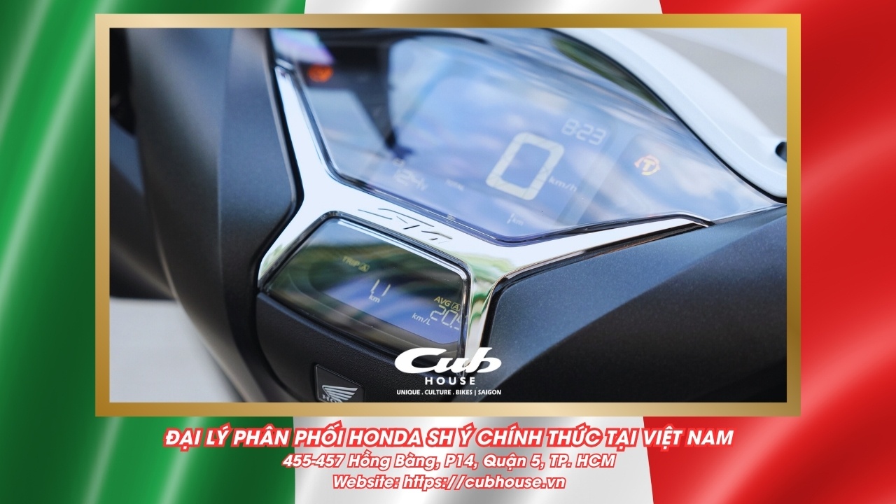 Chi tiết Honda SH Ý 150i Sport chính hãng màu trắng mới về đến Việt Nam