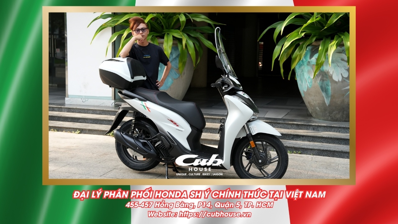 Chi tiết Honda SH Ý 150i Sport chính hãng màu trắng mới về đến Việt Nam