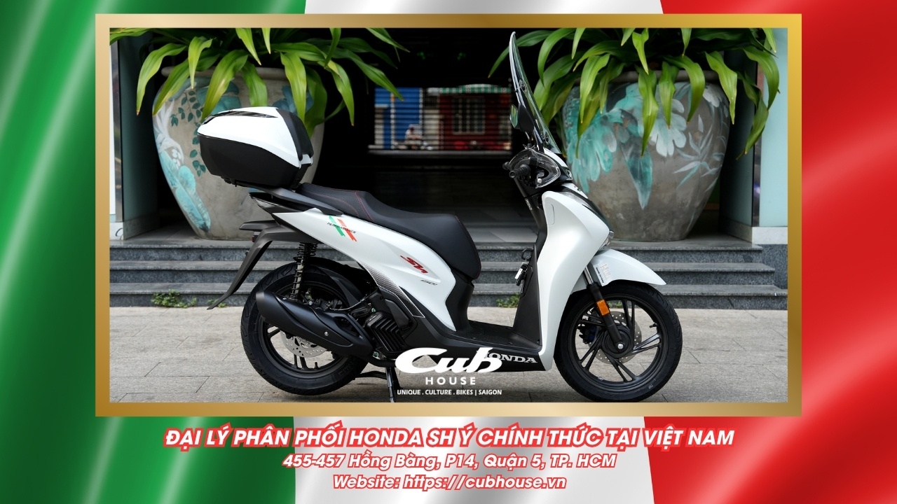 Chi tiết Honda SH Ý 150i Sport chính hãng màu trắng mới về đến Việt Nam