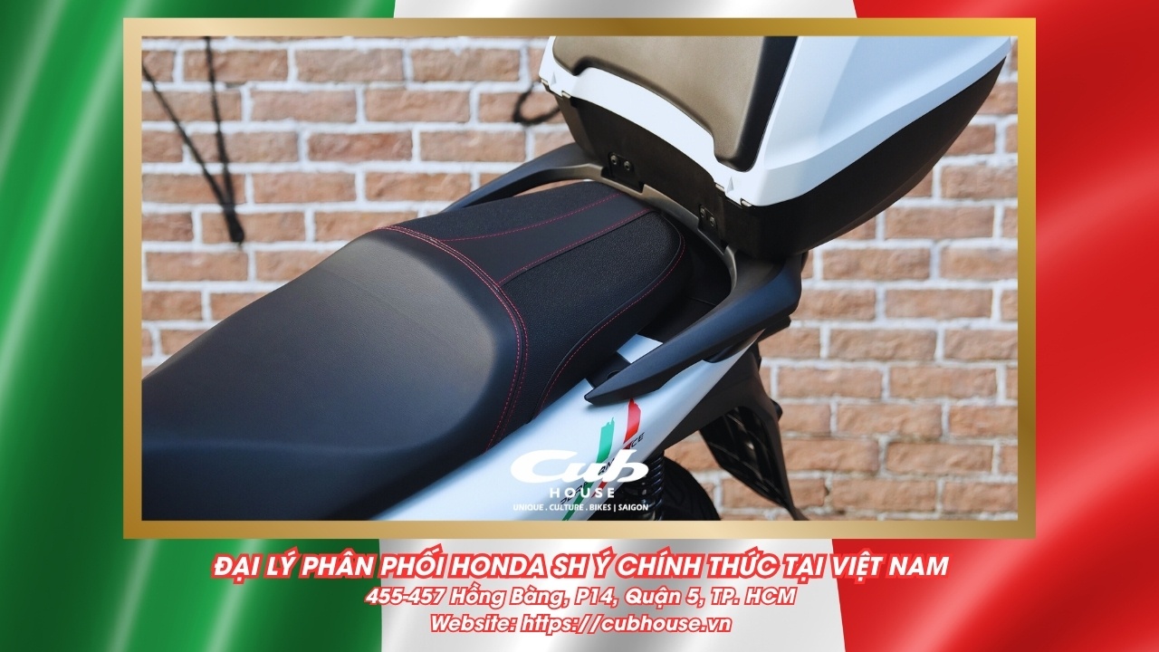 Chi tiết Honda SH Ý 150i Sport chính hãng màu trắng mới về đến Việt Nam
