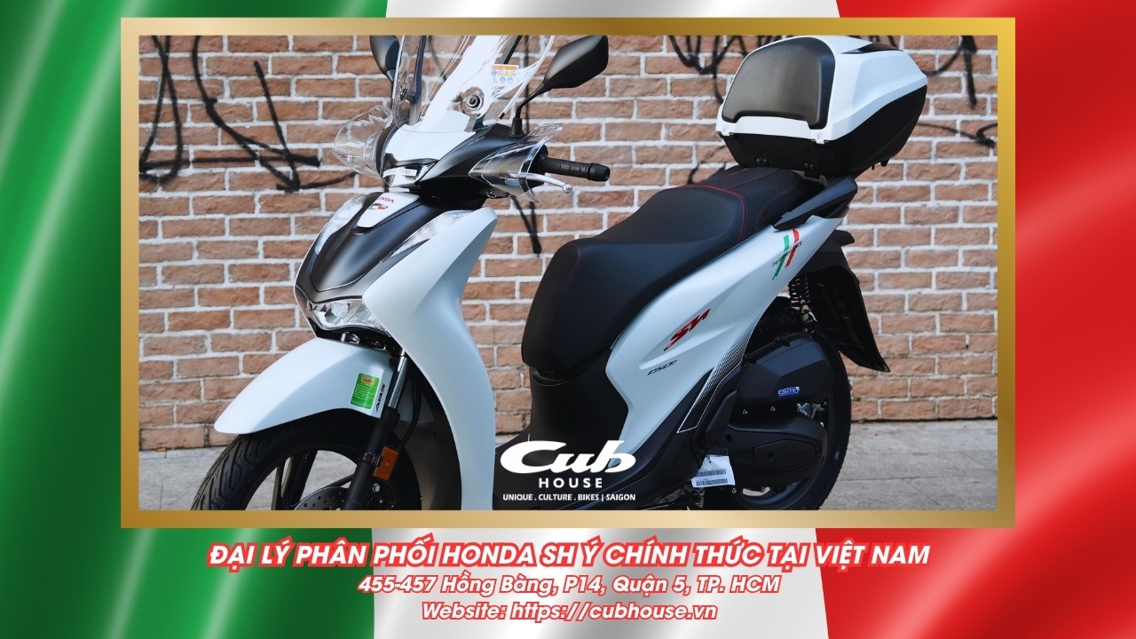 Chi tiết Honda SH Ý 150i Sport chính hãng màu trắng mới về đến Việt Nam