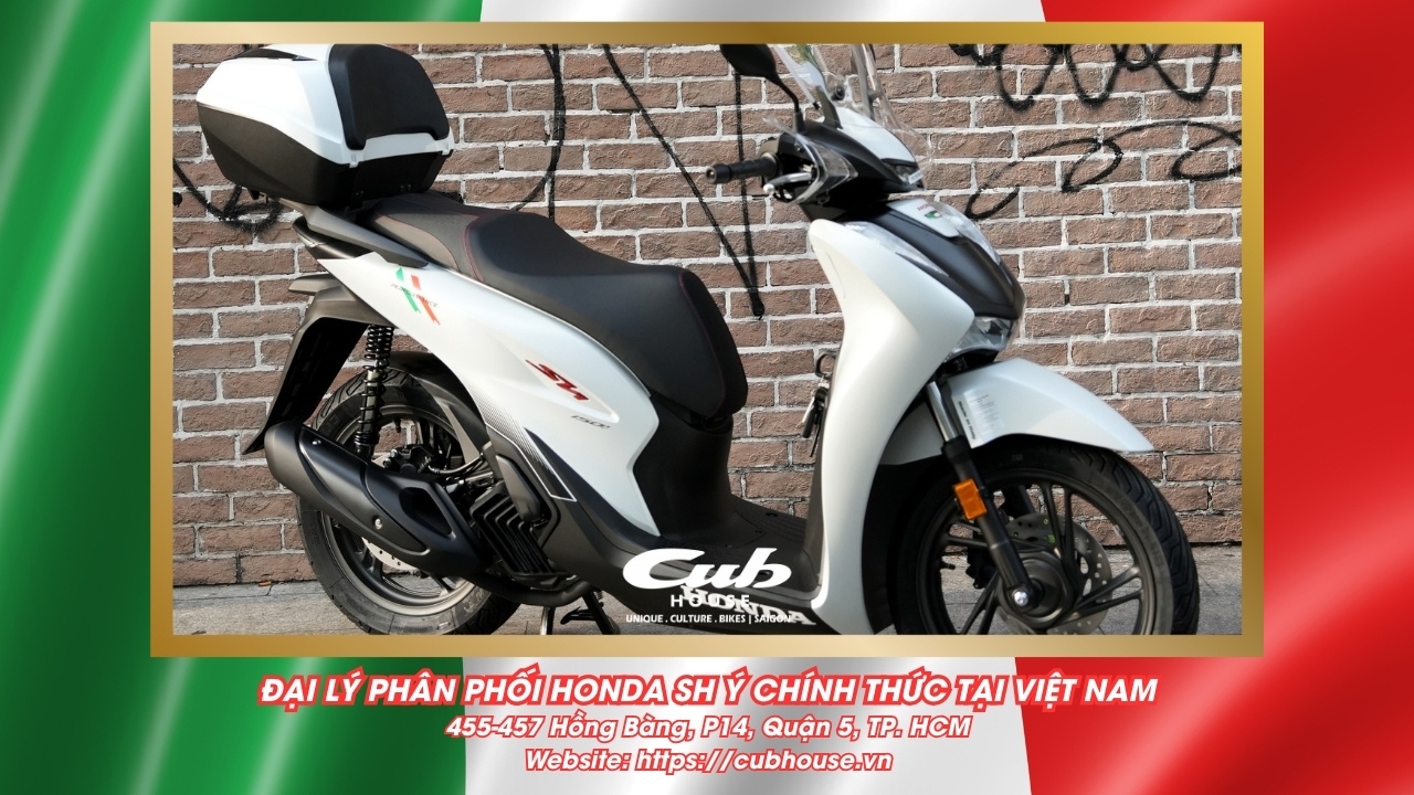 Chi tiết Honda SH Ý 150i Sport chính hãng màu trắng mới về đến Việt Nam