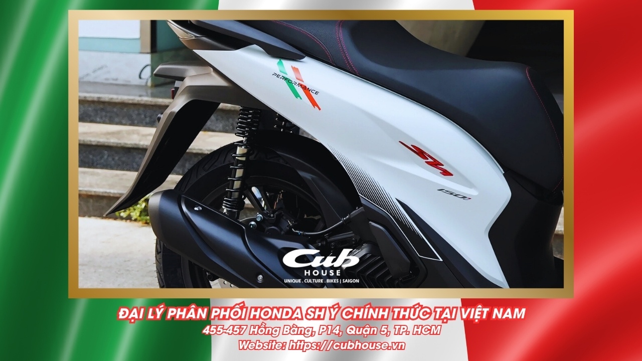 Chi tiết Honda SH Ý 150i Sport chính hãng màu trắng mới về đến Việt Nam