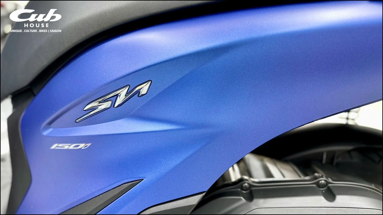 Honda SH Y 150i mau xanh duong nham Matt Pearl Pacific Blue 5