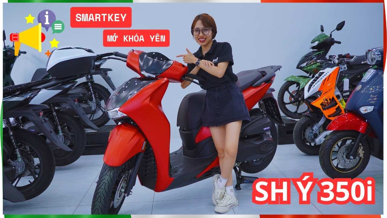 SH Ý 350i – Hướng dẫn sử dụng chìa khoá SMARTKEY và mở khoá yên khẩn cấp