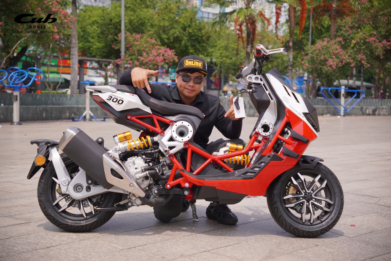 Siêu phẩm tay ga thể thao Italjet Dragster – khuyến mãi Giảm 50% khi nâng cấp phuộc Ohlins