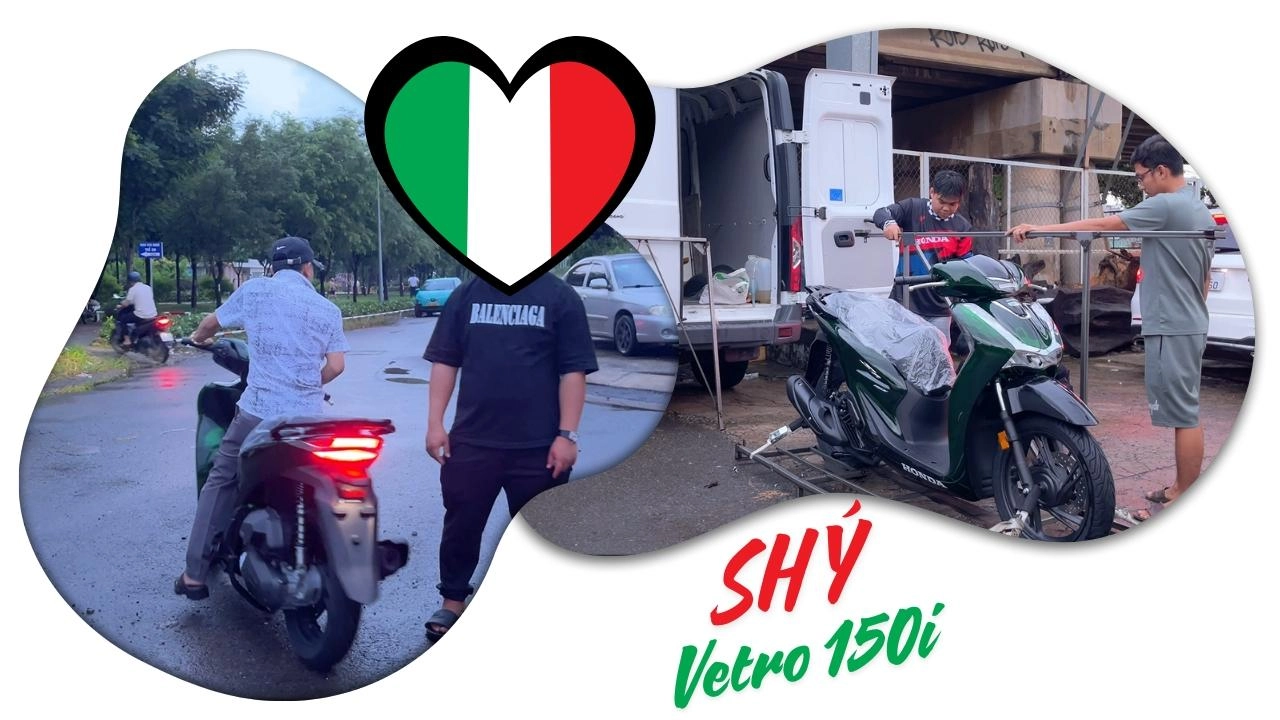 Vlog – Giao nguyên thùng Honda SH Ý 150i Vetro về tay anh trai bí ẩn ở Quận 8