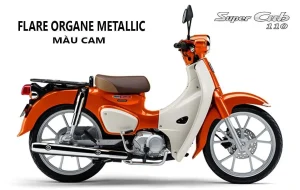 Super Cub 110 nội địa Nhật màu cam