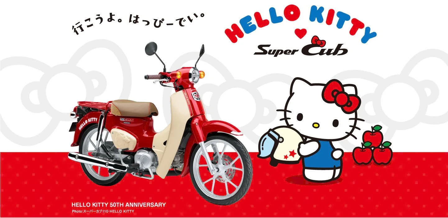 Honda Super Cub 110cc Hello Kitty: Sự kết hợp độc đáo và giá trị sưu tầm 2 Honda Super Cub 110 ABS Hello Kitty Made in Japan - Phiên Bản Giới Hạn