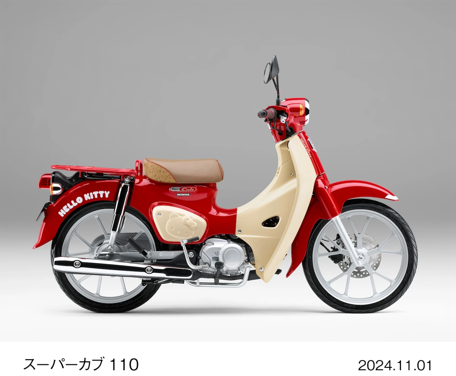 Honda Super Cub 110cc Hello Kitty: Sự kết hợp độc đáo và giá trị sưu tầm 3 Nhận cọc Honda Super Cub 110 ABS 2025 Hello Kitty Japan