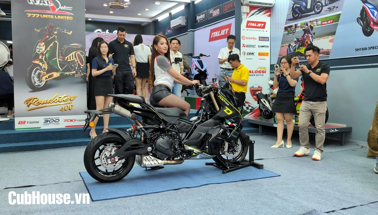 Italjet Dragster 700 Twin Premium Edition – chiếc “urban superbike” mang linh hồn nước ý đang có mặt tại cub house sài gòn