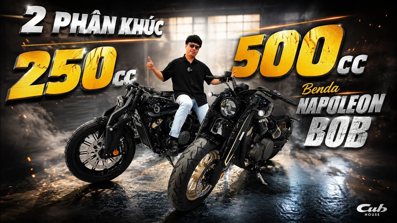 Giá xe Benda Napoleonbob 250 và 500 là bao nhiêu? Cập nhật mới nhất tháng 7/2026