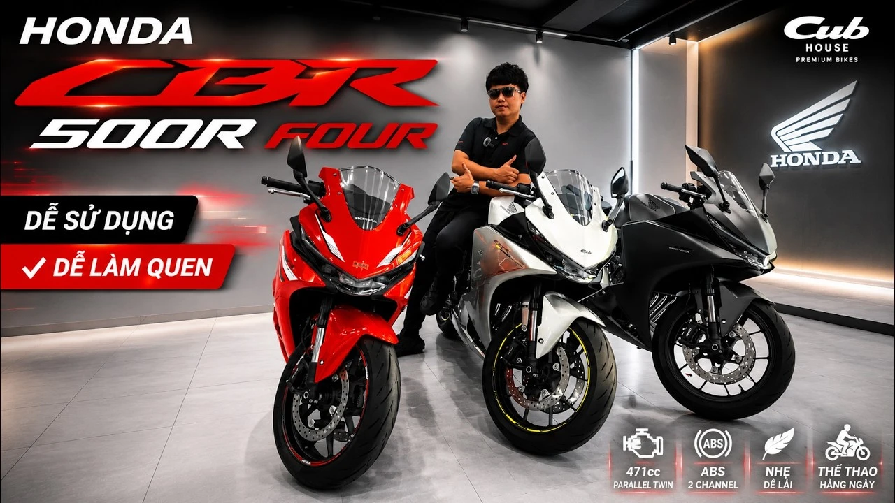 Giá xe Honda CBR500R FOUR 2026 mới nhất là bao nhiêu ? Cập nhật tại Cub House Sài Gòn