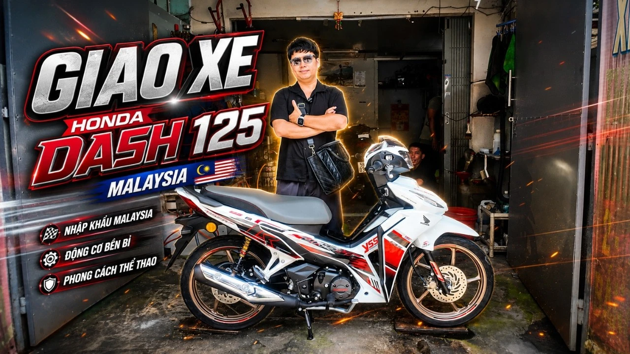 CubHouse VN bàn giao Honda Dash 125Fi Malaysia 2026 Special Edition Custom đến khách hàng TP.HCM