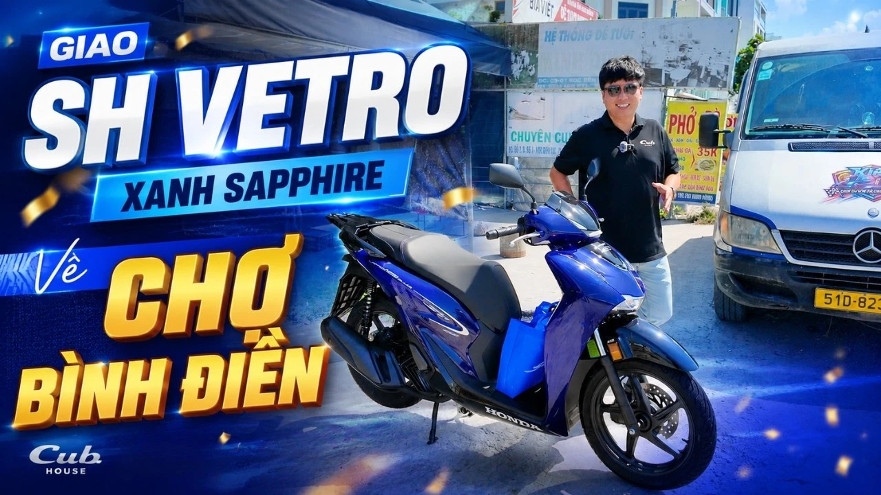 Giao tận nơi Honda SH150i Vetro Xanh Sapphire New Concept 2026 cho khách hàng tại Chợ Đầu Mối Bình Điền, TP.HCM