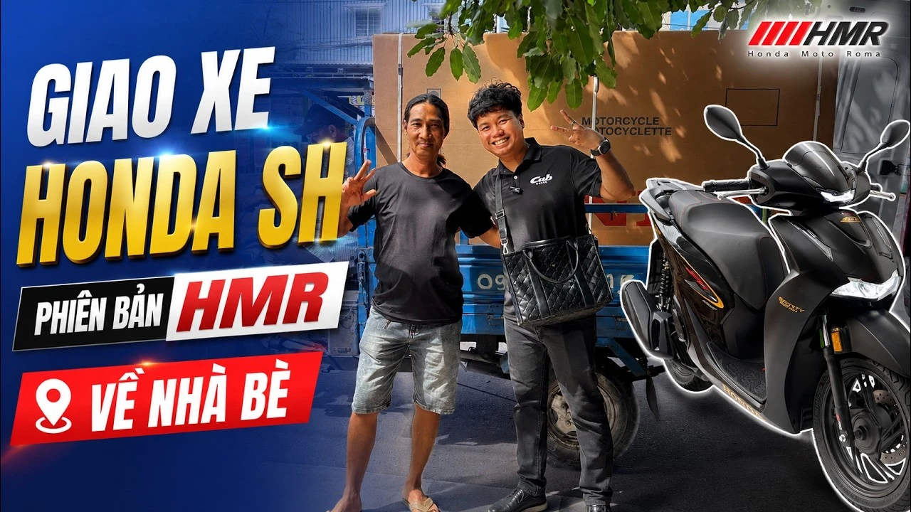 Honda SH150i HMR Sporty Edition màu đen được giao tận nhà tại Nhà Bè