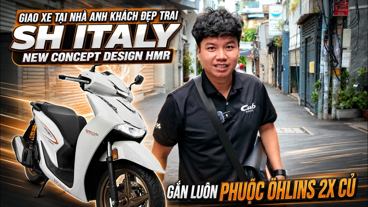 Giao Honda SH150i nhập Ý HMR Newconcept kèm Öhlins tại Quận 3