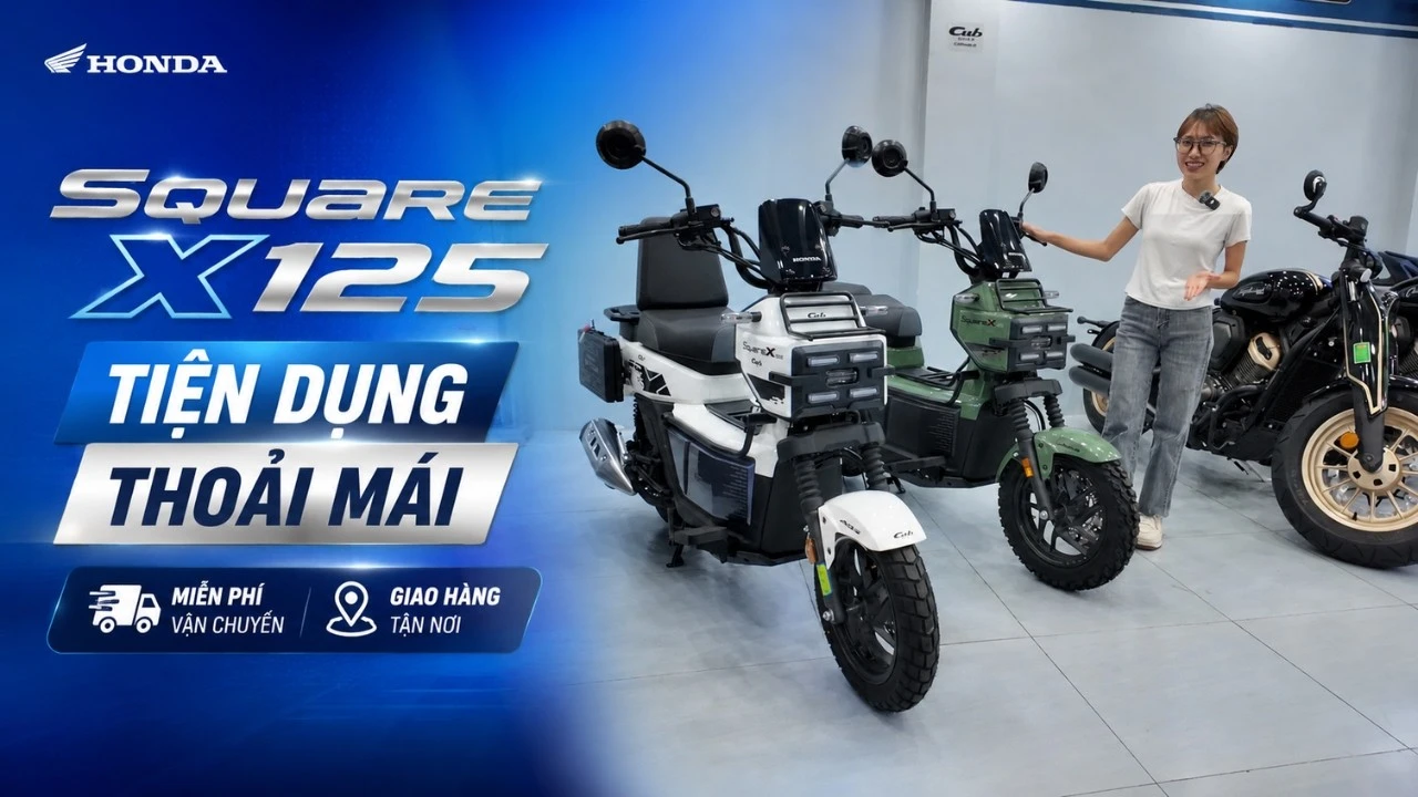 Honda SquareX 125 xe nhập khẩu, thiết kế cá tính, tiện ích bất ngờ!