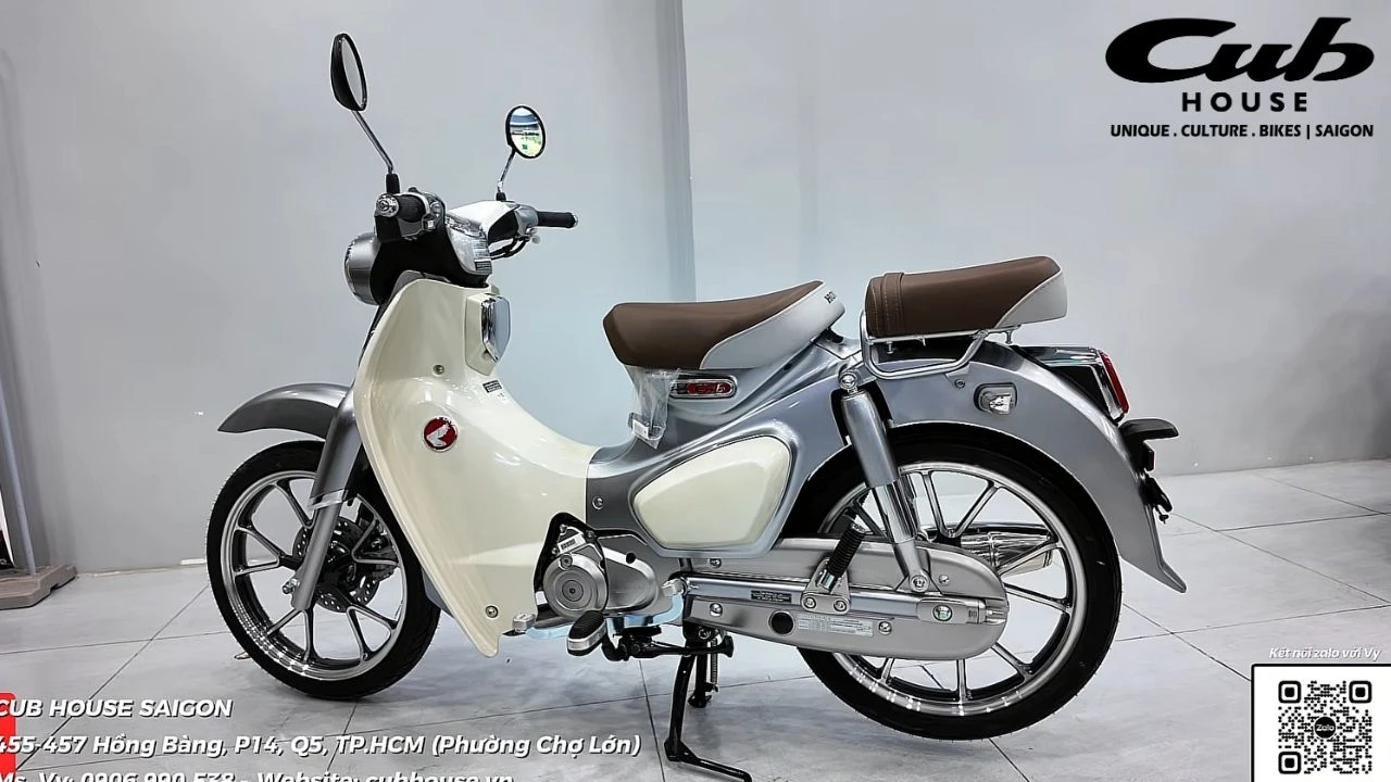Honda Super Cub 125 ABS 2026 màu bạc có sẵn xe tại Cub House Sài Gòn