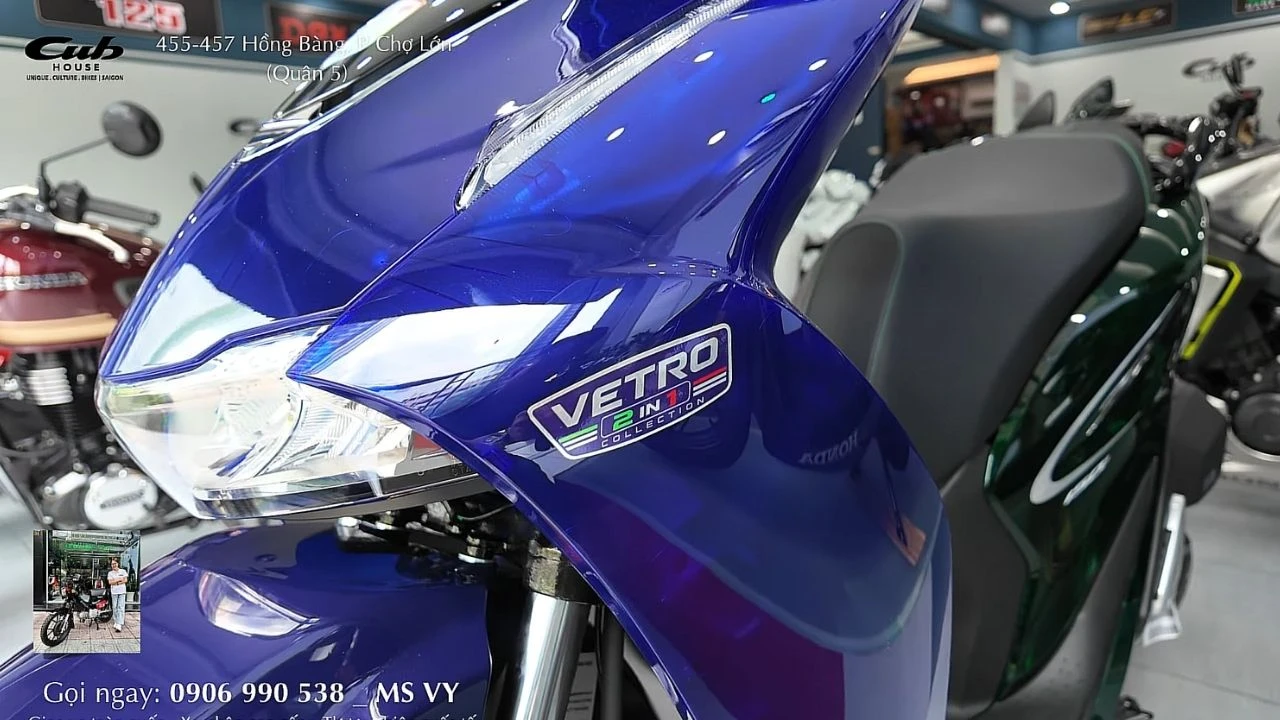 Lạ mắt Honda SH Ý Super Vetro: Một chiếc xe, hai sắc màu